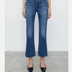 Toteme Cropped Kick Flare Jeans | 30 but really closer to size 28